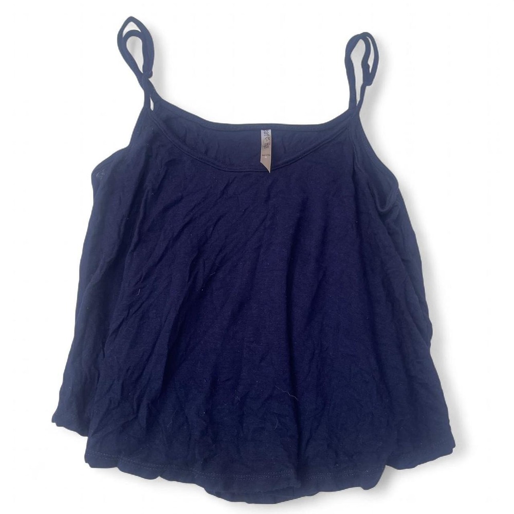 Navy blue tank top with adjustable straps